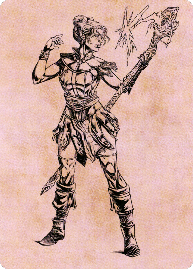 Image of Neera, Wild Mage // Neera, Wild Mage (ACLB-074) - Battle for Baldur's Gate Art Series (Borderless)