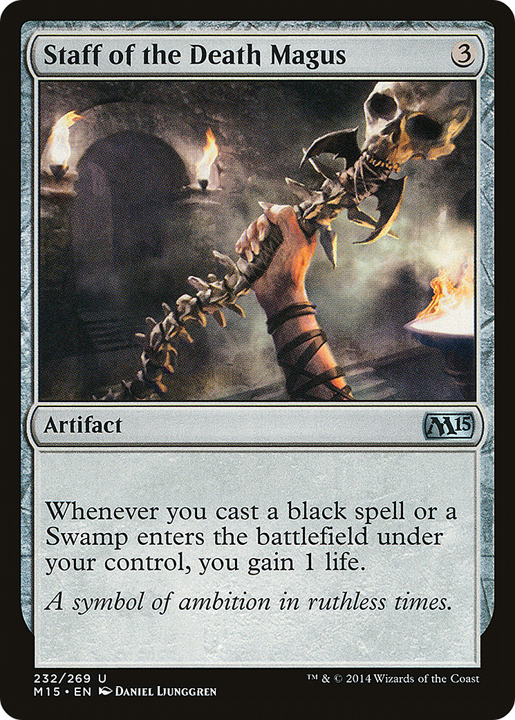 Image of Staff of the Death Magus (M15-232) - Magic 2015 Foil