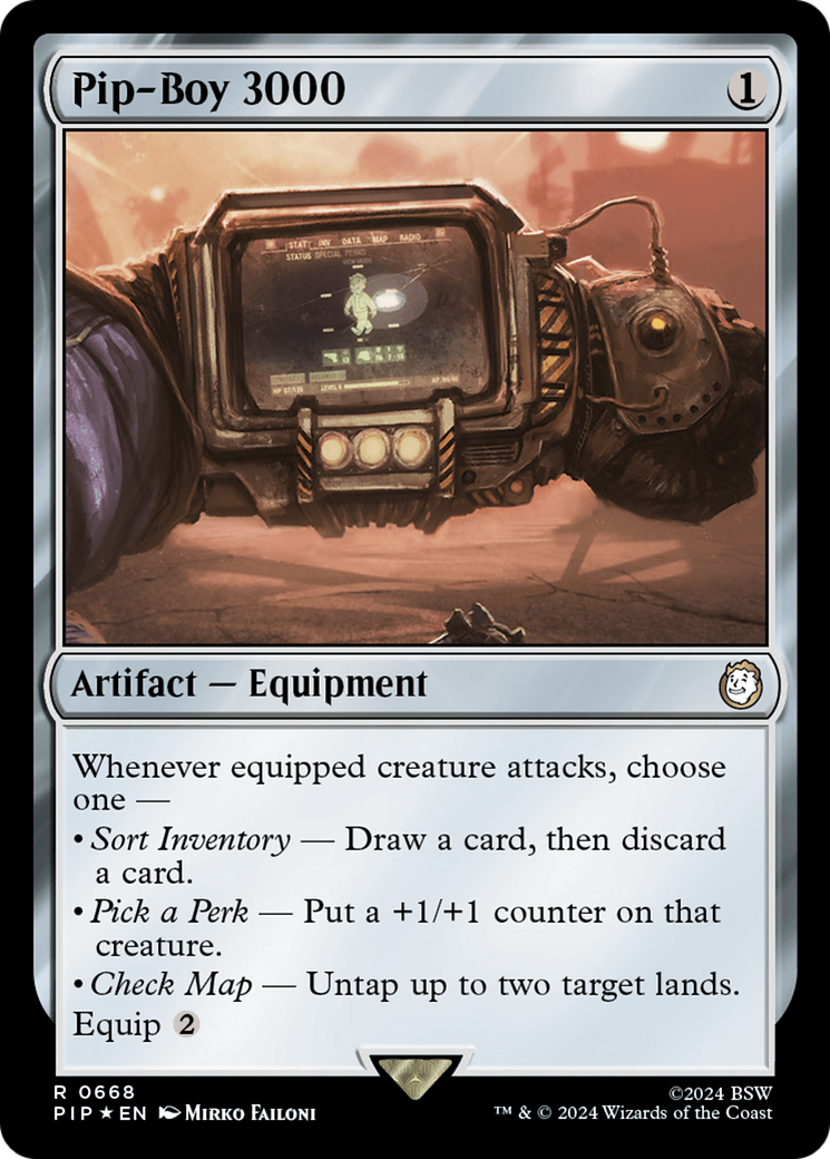 Image of Pip-Boy 3000 (Surge Foil) (PIP-668) - Fallout Foil