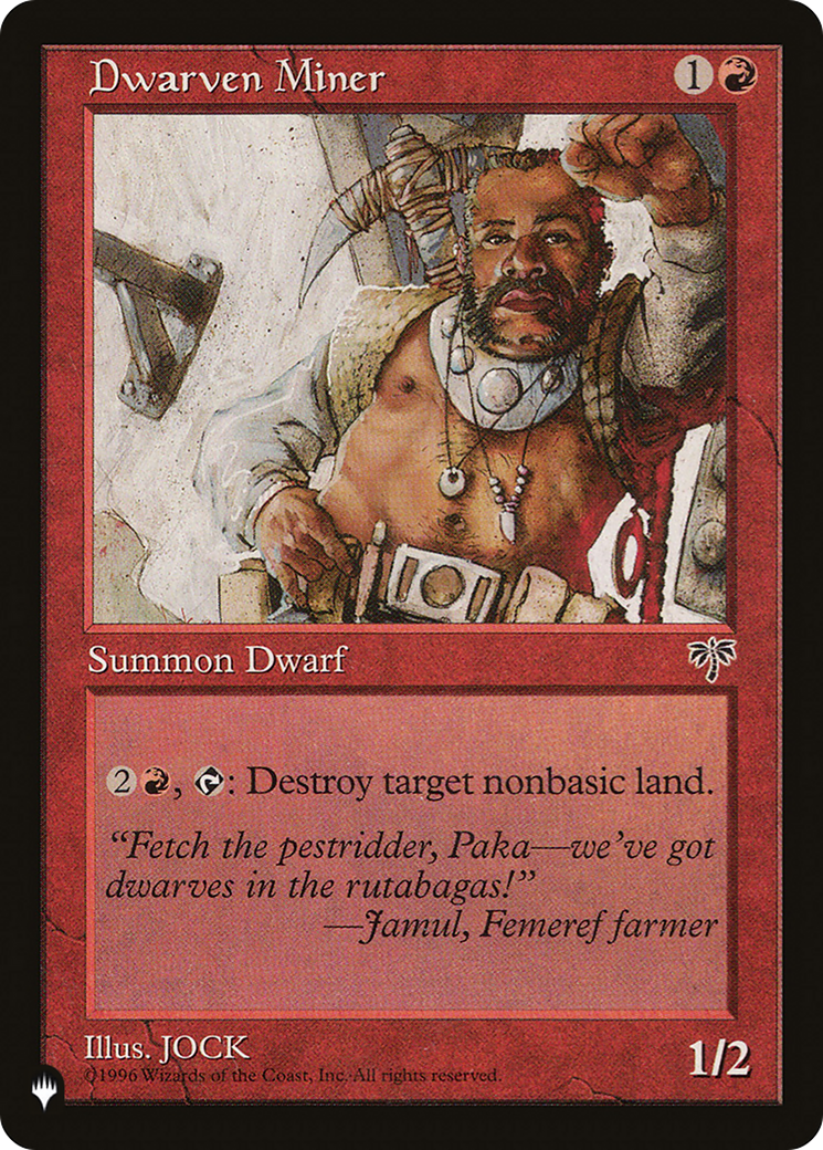 Image of Dwarven Miner (LIST-MIR-169) - The List