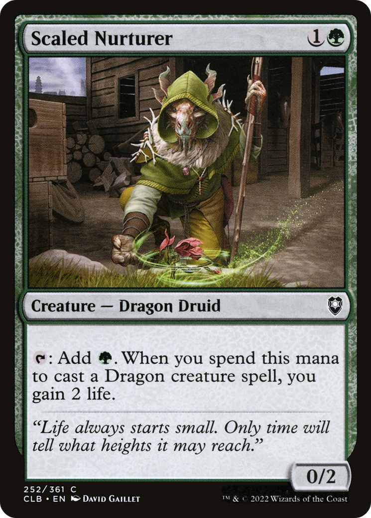 Image of Scaled Nurturer (CLB-252) - Commander Legends: Battle for Baldur's Gate Foil