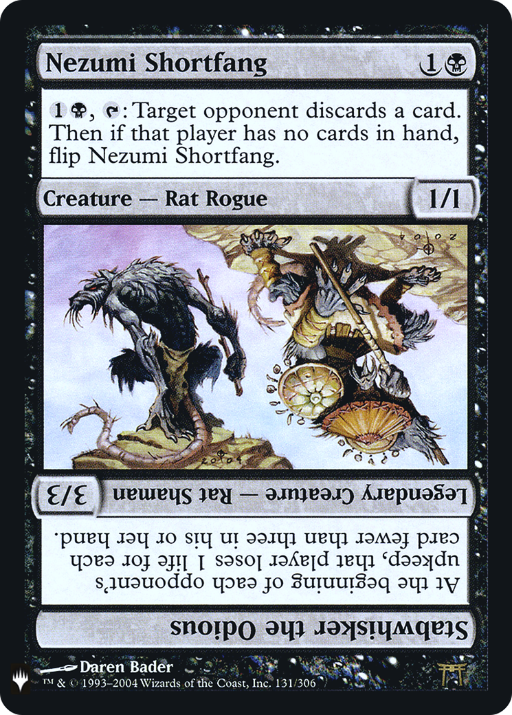 Image of Nezumi Shortfang // Stabwhisker the Odious (LIST-CHK-131) - The List Foil