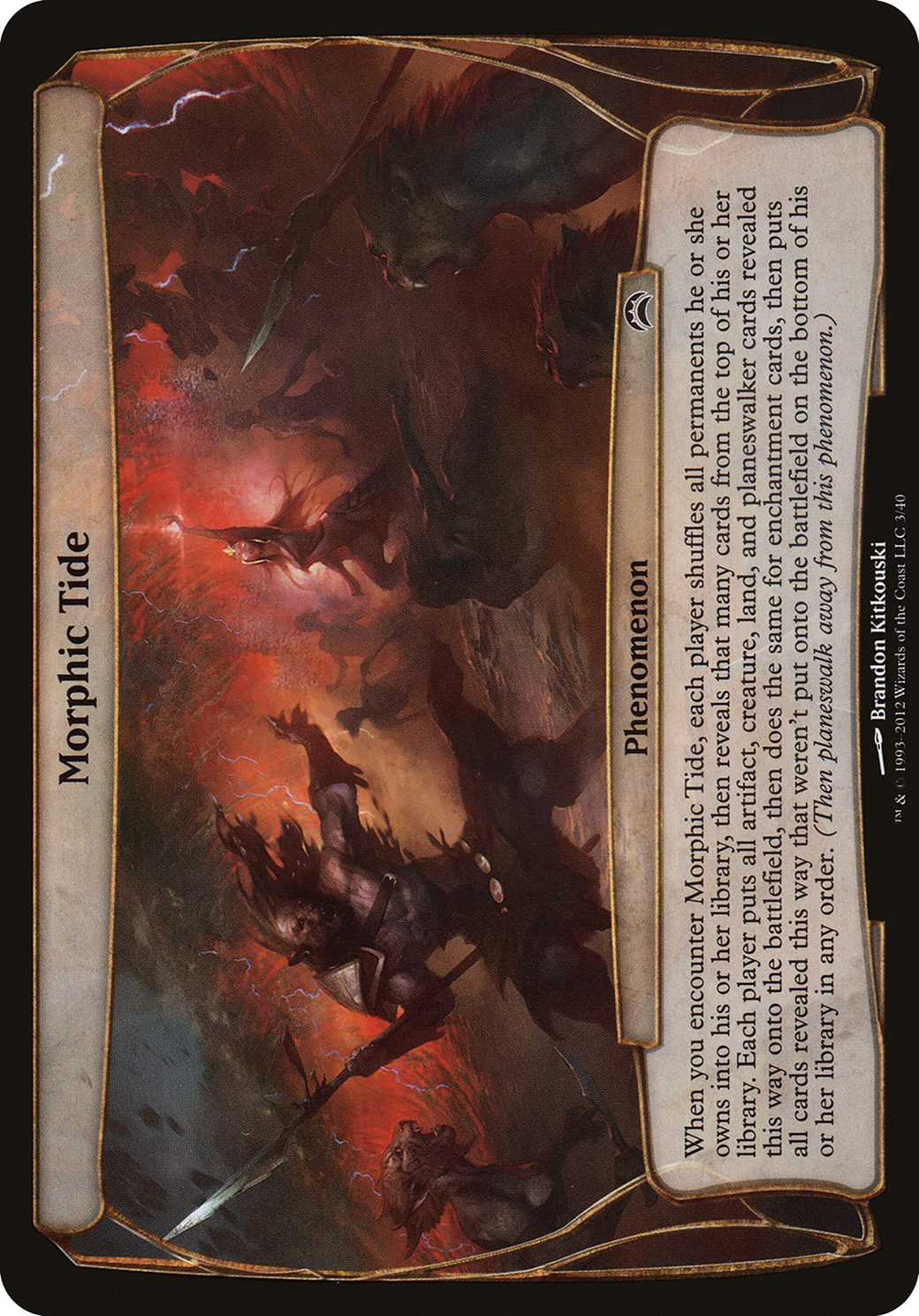 Image of Morphic Tide (Planechase 2012) (OVER-003) - Planechase 2012 Planes Foil
