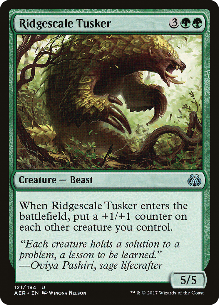 Image of Ridgescale Tusker (AER-121) - Aether Revolt Foil
