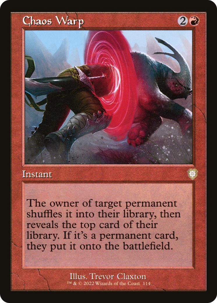 Image of Chaos Warp (Retro Frame) (BRC-114) - The Brothers' War Commander