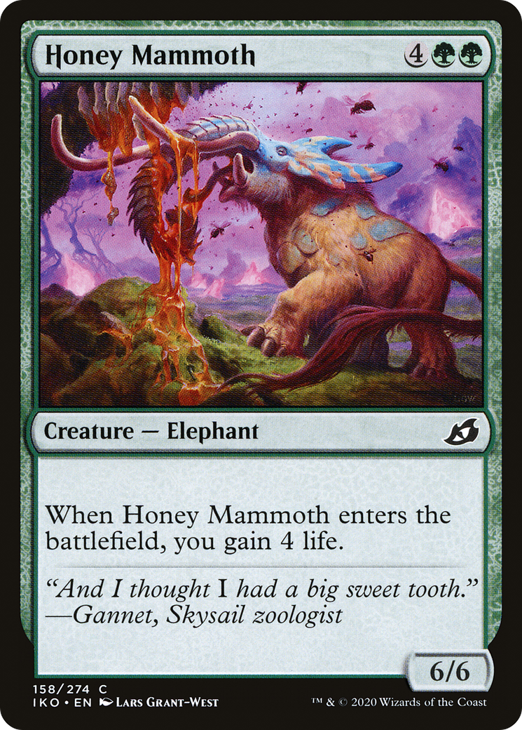 Image of Honey Mammoth (IKO-158) - Ikoria: Lair of Behemoths Foil