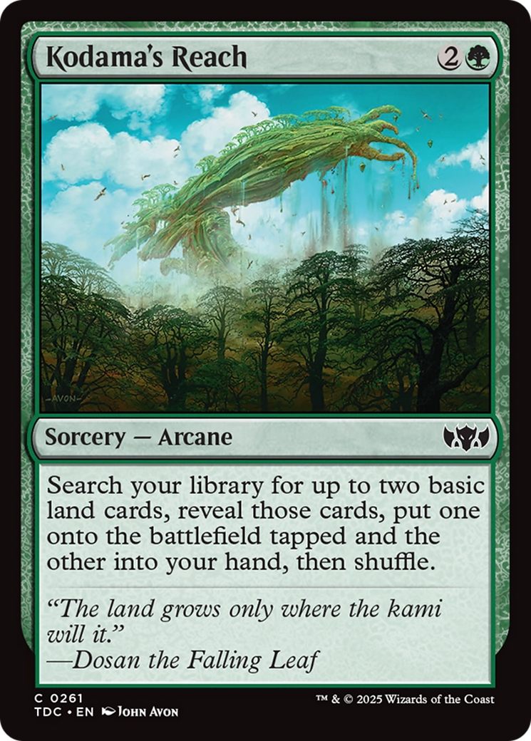 Image of Kodama's Reach (TDC-261) - Commander: Tarkir: Dragonstorm