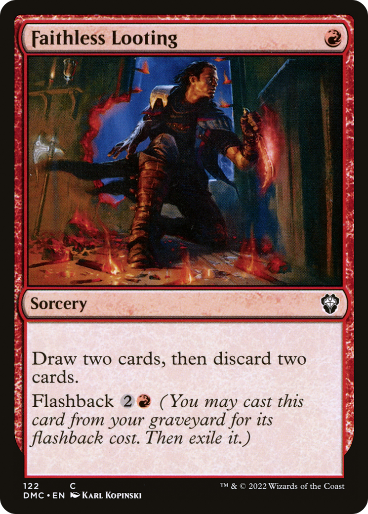 Image of Faithless Looting (DMC-122) - Dominaria United Commander