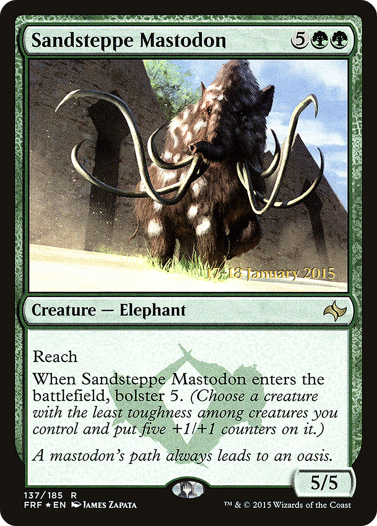 Image of Sandsteppe Mastodon (PRE-137) - Fate Reforged Promos Foil