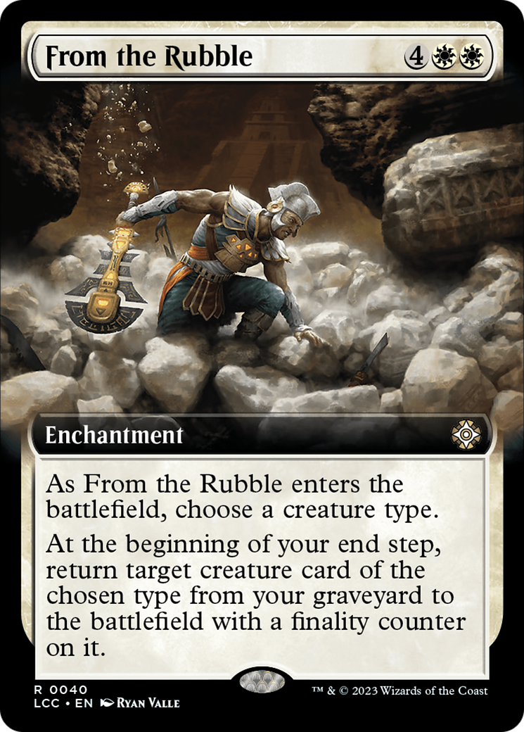 Image of From the Rubble (Extended Art) (LCC-040) - The Lost Caverns of Ixalan Commander: (Extended Art)