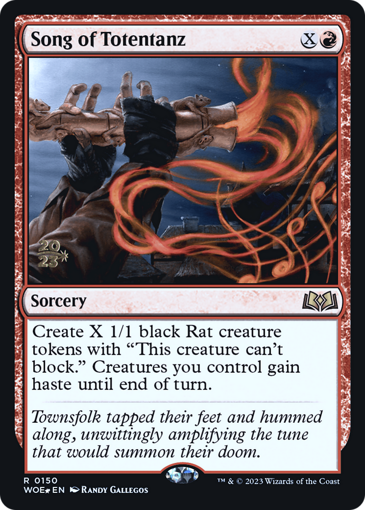Image of Song of Totentanz (PRE-150) - Wilds of Eldraine Promos Foil