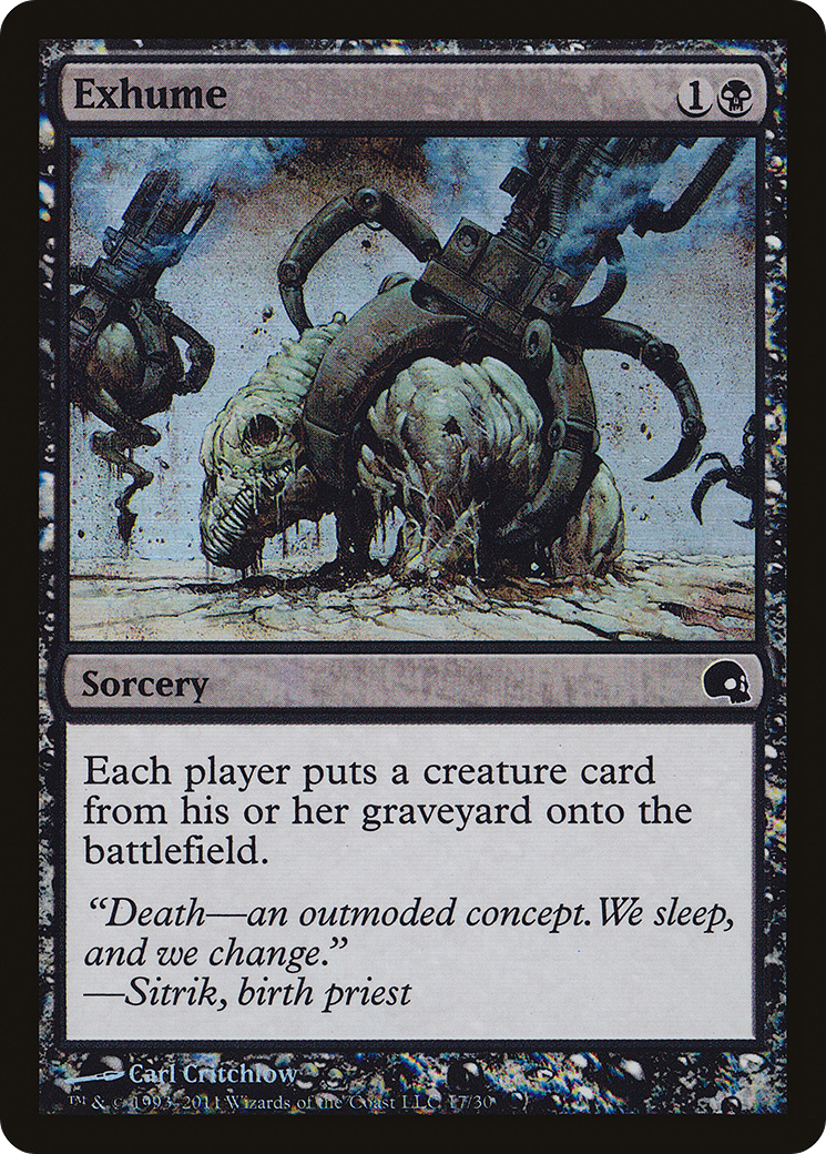 Image of Exhume (GRV-017) - Premium Deck Series: Graveborn Foil