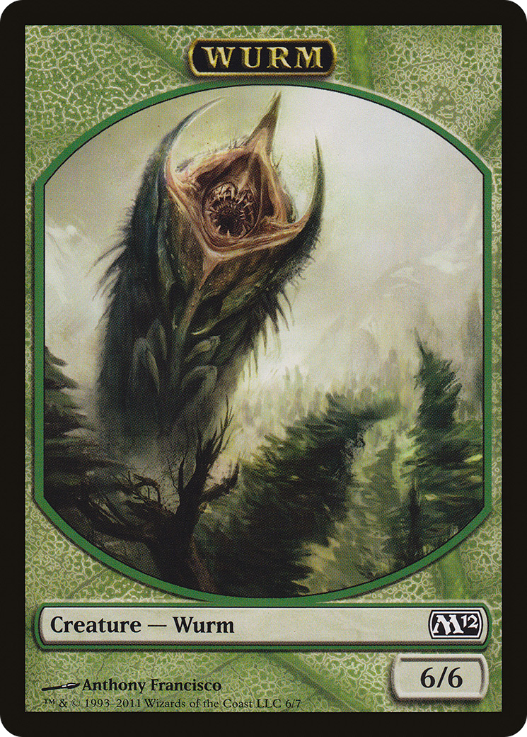 Image of Wurm Token (M12-006) - Magic 2012 Tokens