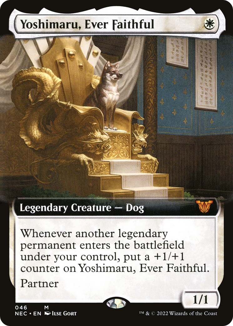 Image of Yoshimaru, Ever Faithful (Extended Art) (NEC-046) - Neon Dynasty Commander: (Extended Art)