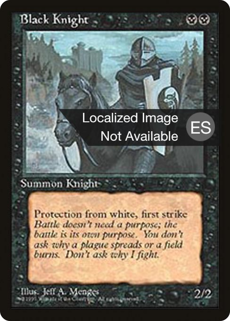 Image of Black Knight (4BB-) - Fourth Edition Foreign Black Border