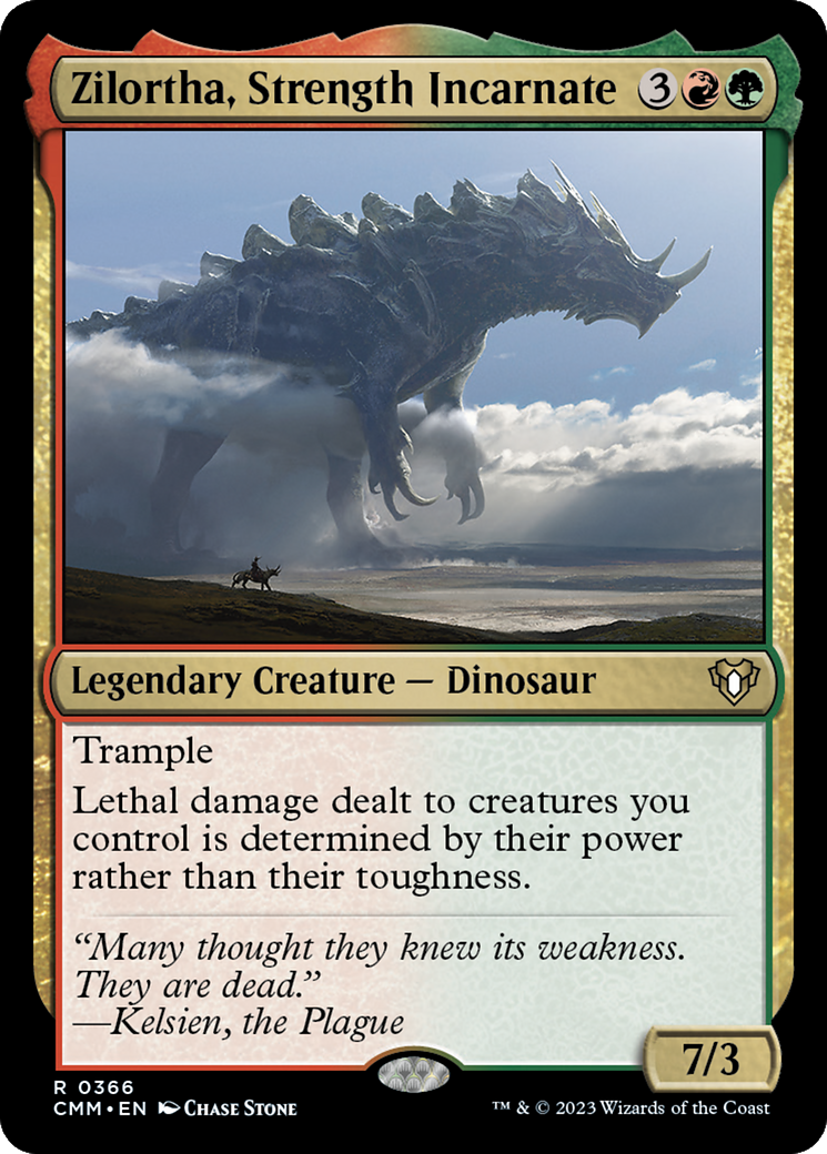Image of Zilortha, Strength Incarnate (CMM-366) - Commander Masters Foil