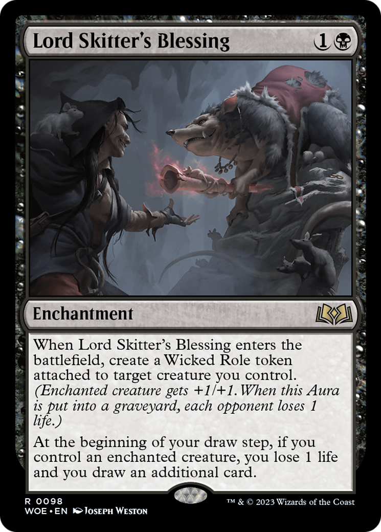 Image of Lord Skitter's Blessing (WOE-098) - Wilds of Eldraine Foil