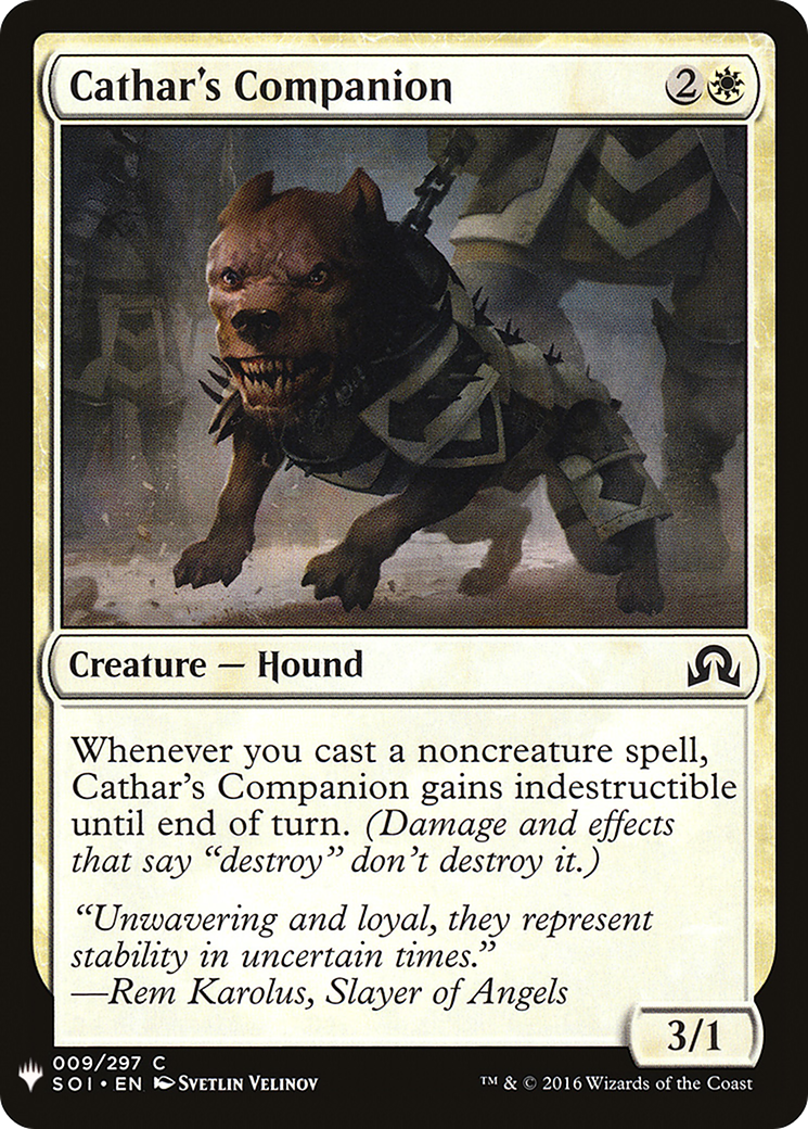 Image of Cathar's Companion (LIST-SOI-9) - The List
