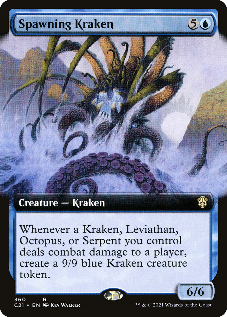 Image of Spawning Kraken (Extended Art) (C21-360) - Commander 2021: (Extended Art)