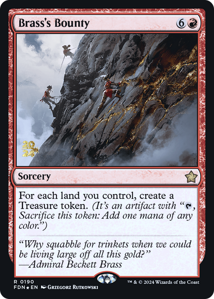 Image of Brass's Bounty (FDN) (PRE-190) - Foundations Promos Foil