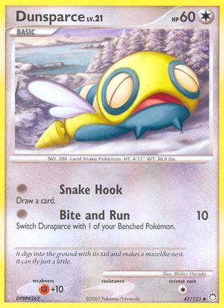 Image of Dunsparce 047  - Reverse Holofoil Mysterious Treasures - Uncommon