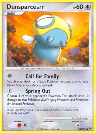 Image of Dunsparce 073  Platinum - Common
