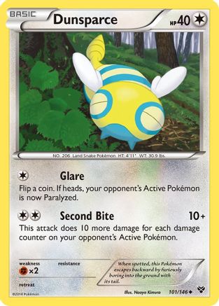 Image of Dunsparce 101  XY Base Set - Uncommon
