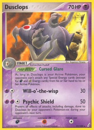 Image of Dusclops 017/100  - Reverse Holofoil Crystal Guardians - Rare