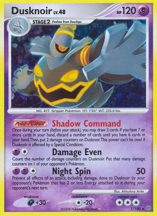 Image of Dusknoir (1) 001  - Reverse Holofoil Stormfront - Holo Rare