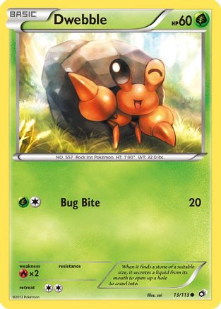 Image of Dwebble 013  - Reverse Holofoil Legendary Treasures - Common