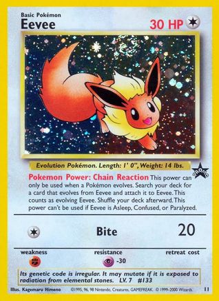 Image of Eevee 011/53  - Holofoil WoTC Promo - Promo