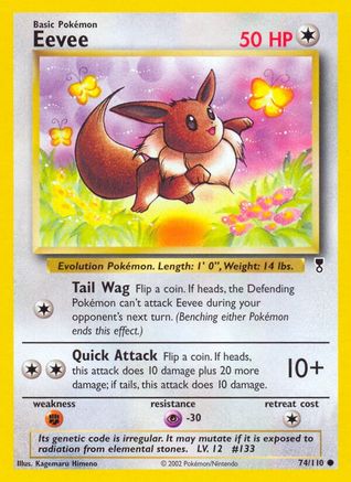 Image of Eevee 074/110  - Reverse Holofoil Legendary Collection - Common