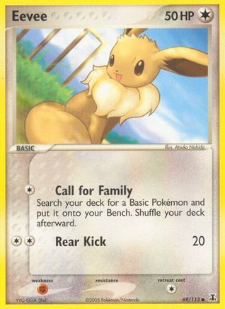 Image of Eevee 069/113  - Reverse Holofoil Delta Species - Common