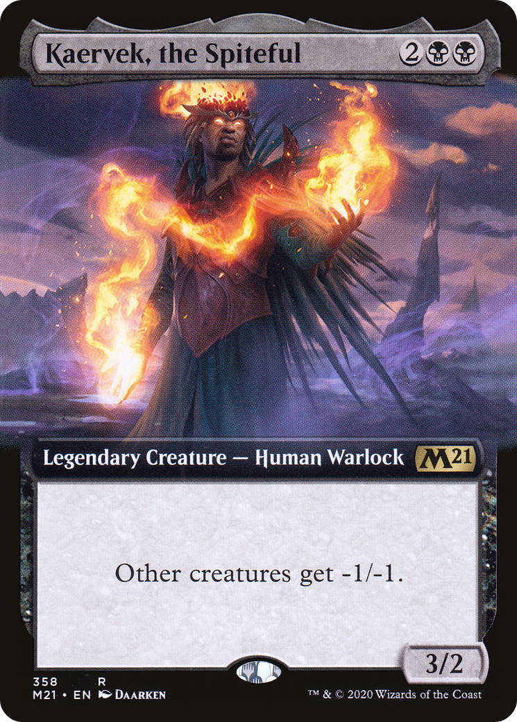 Image of Kaervek, the Spiteful (Extended Art) (M21-358) - Core Set 2021: (Extended Art)