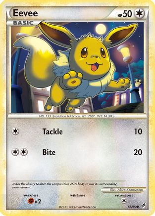 Image of Eevee 056/95  - Reverse Holofoil Call of Legends - Common