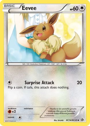 Image of Eevee RC14/RC25  - Holofoil Legendary Treasures Radiant Collection - Uncommon
