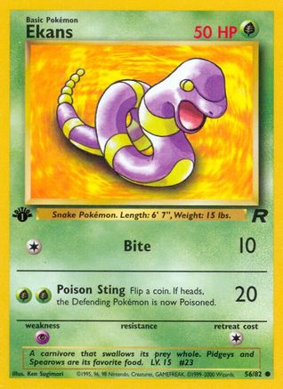 Image of Ekans 056/82  - Unlimited Team Rocket - Common