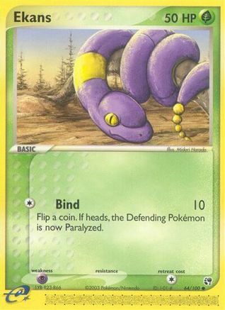 Image of Ekans 064/100  - Reverse Holofoil Sandstorm - Common