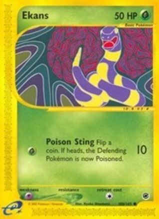 Image of Ekans 108/165  - Reverse Holofoil Expedition - Common