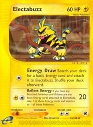 Image of Electabuzz 076/165  - Reverse Holofoil Expedition - Uncommon