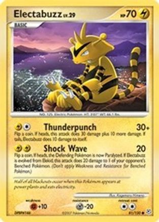 Image of Electabuzz 081/130  Diamond and Pearl - Common