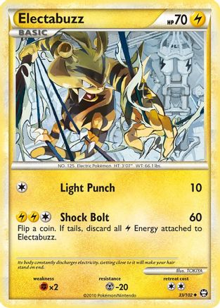 Image of Electabuzz 033/102  - Reverse Holofoil Triumphant - Uncommon