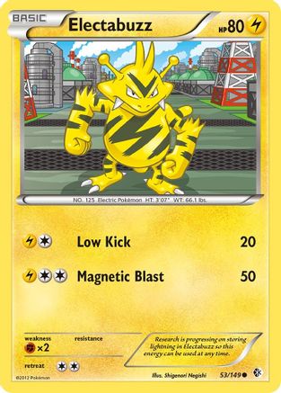 Image of Electabuzz 053  - Reverse Holofoil Boundaries Crossed - Common