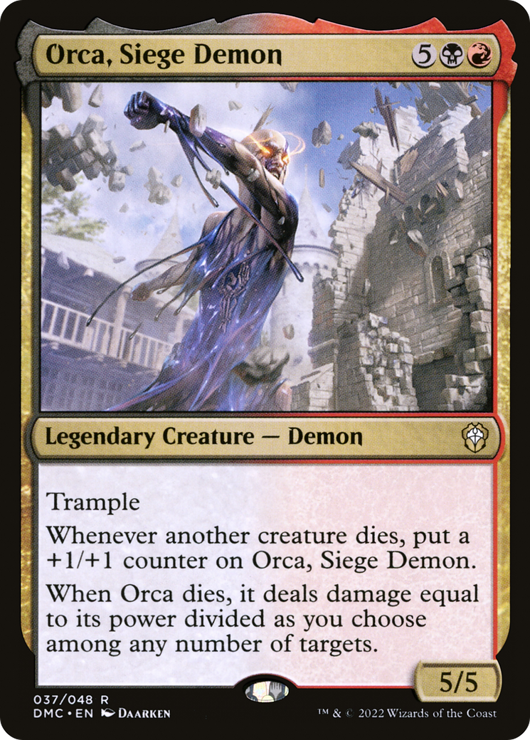 Image of Orca, Siege Demon (DMC-037) - Dominaria United Commander