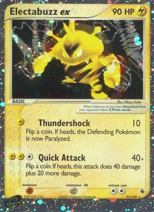 Image of Electabuzz ex 097/109  - Holofoil Ruby and Sapphire - Ultra Rare