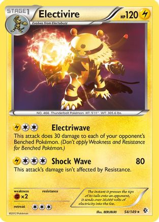 Image of Electivire 054  - Holofoil Boundaries Crossed - Holo Rare