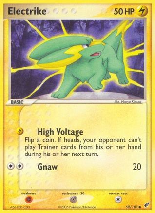 Image of Electrike 059/107  - Reverse Holofoil Deoxys - Common