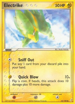 Image of Electrike 052/100  Crystal Guardians - Common