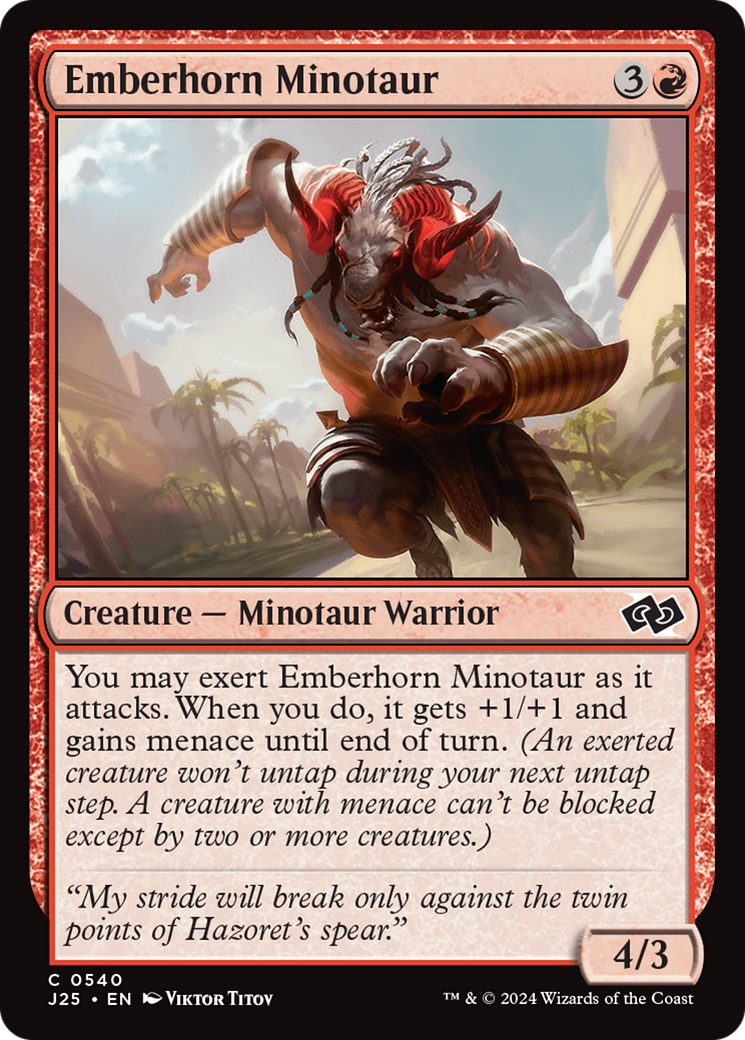 Image of Emberhorn Minotaur (J25-540) - Foundations Jumpstart