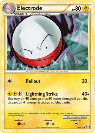 Image of Electrode 034  - Reverse Holofoil Triumphant - Uncommon